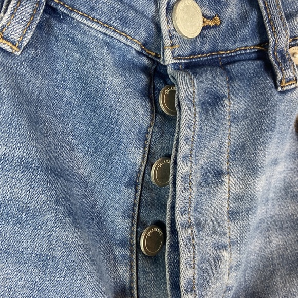 Euc Blank NYC Baxter ribcage high waist distressed wide leg jeans - Picture 10 of 12